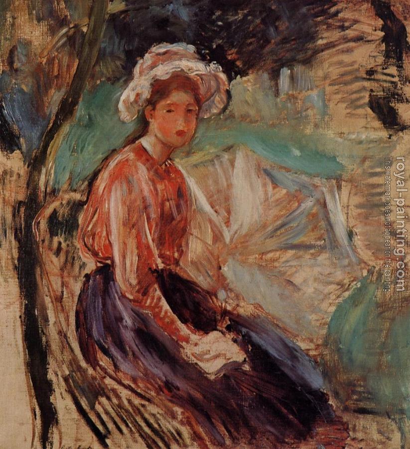 Berthe Morisot : Young Girl with an Umbrella